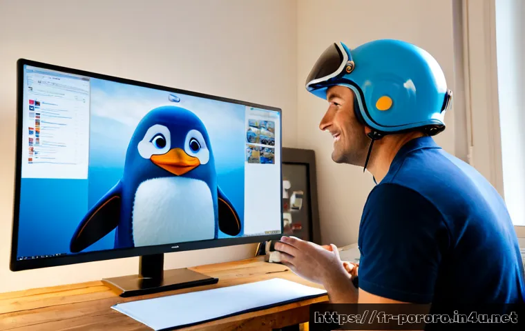 뽀로로 애니메이션의 제작 과정 - Photorealistic Paris animation studio, French creative team reviewing a large monitor displaying a c...